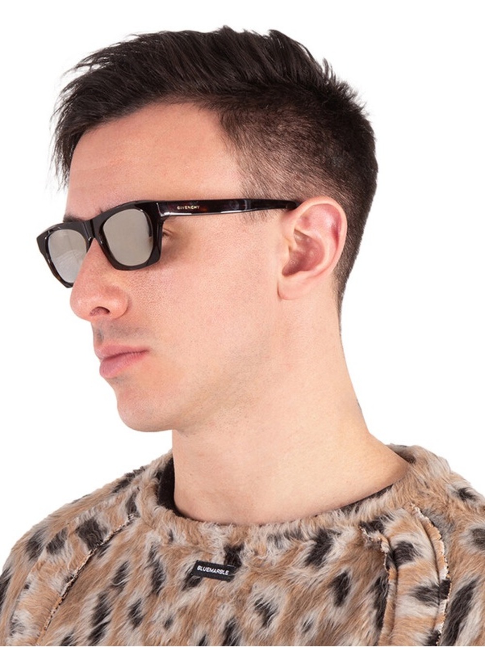 GIVENCHY GV DAY HAVANA/SILVER MIRRORED UNISEX SUNGLASSES GV40026U